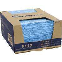 Chiffons de choix pour comptoir SaniWorks, Bleu/Blanc Industrial Sales