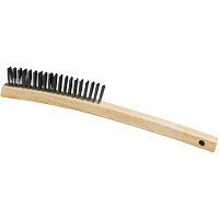 Scratch Brush, Steel, 3 x 19 Wire Rows, 13-3/4" Long Industrial Sales