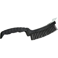 Scratch Brush, Steel, 4 x 17 Wire Rows, 12" Long Industrial Sales