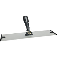 Support de vadrouille &agrave; &eacute;pousseter en microfibres &agrave; boucles et crochets, 18", Aluminium Industrial Sales
