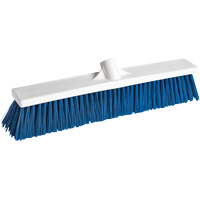 Foodservice Push Broom, Medium Bristles, 18", Polypropylene, White Industrial Sales