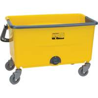 Microfibre Mop Bucket & Wringer, Strainer, 11 US Gal. (44 Quart), Yellow Industrial Sales