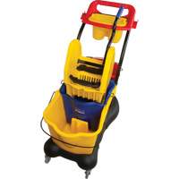 Multifunctional Mop Trolley, Down Press, 9.5 US Gal.(38 Quart), Yellow Industrial Sales