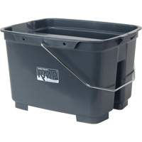 Dual Compartment Bucket, 4.75 US Gal. (19 qt.) Capacity, Grey Industrial Sales