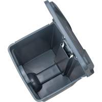 Poubelle &agrave; p&eacute;dale, Plastique, Capacit&eacute; 12 gal. US Industrial Sales