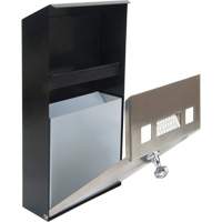 Smoking Receptacle, Wall-Mount, Stainless Steel, 1 Litre Capacity, 11-4/5" Height Industrial Sales