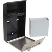 Smoking Receptacle, Wall-Mount, Stainless Steel, 1 Litre Capacity, 11-4/5" Height Industrial Sales
