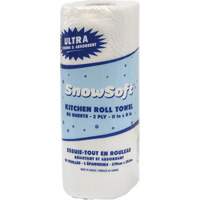 Essuie-tout pour cuisines de premi&egrave;re qualit&eacute; Snow Soft, 2 Pli, 85 Feuilles/rouleau, 8" la, 11" lo Industrial Sales