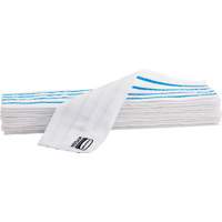 Disposable Mop Pad, Hook and Loop Style, Microfibre, 18" L x 4" W Industrial Sales