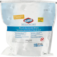 Healthcare&reg; Disinfecting Bleach Wipes Refill, 110 Count Industrial Sales