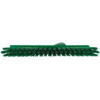 Balai biseaut&eacute; avec pas de vis inclin&eacute;, Crins Moyen, 10", Polyester, Vert Industrial Sales