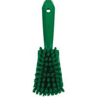 Short-Handled Washing Brush, Soft Bristles, 10-1/2" Long, Green Industrial Sales