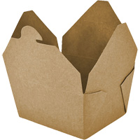Kraft Take Out Food Containers, Corrugated, Rectangular Industrial Sales