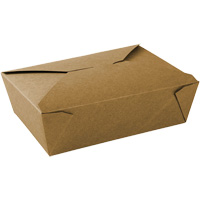Kraft Take Out Food Containers, Corrugated, Rectangular Industrial Sales