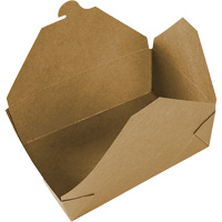 Kraft Take Out Food Containers, Corrugated, Rectangular Industrial Sales