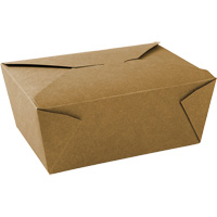 Kraft Take Out Food Containers, Corrugated, Rectangular Industrial Sales