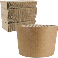 Kraft Coffee Cup Sleeves, Paper, 12 oz. - 20 oz., Brown Industrial Sales