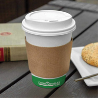 Kraft Coffee Cup Sleeves, Paper, 12 oz. - 20 oz., Brown Industrial Sales
