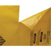 Hazardous Waste Liners, Asbestos, 40" L x 26" W, 3 mils Industrial Sales