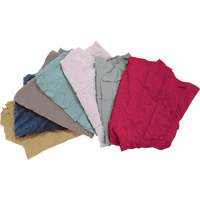 Chiffons fabriqu&eacute;s &agrave; partir de mat&eacute;riaux recycl&eacute;s, Molleton, M&eacute;lange de couleurs, 10 lb Industrial Sales