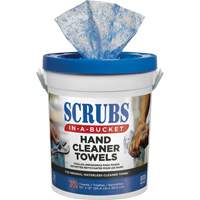 Hand Cleaner Towels, 72 Wipes, 12" x 10" Industrial Sales
