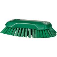 Hand Brush, Extra Stiff Bristles, 9-1/10" Long, Green Industrial Sales
