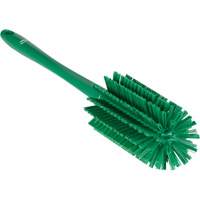 Medium Brush with Handle, Stiff Bristles, 17" Long, Green Industrial Sales
