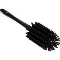 Brosse moyenne avec manche, Soies Ferme, Longueur de 17", Noir Industrial Sales