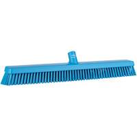 Balai-brosse robuste, Crins Fin/Ferme, 24", Bleu Industrial Sales