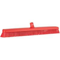 Balai-brosse robuste, Crins Fin/Ferme, 24", Rouge Industrial Sales