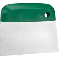 Flexible Stainless Steel Dough Cutter/Scraper, Green, 4-1/2" W x 5-3/4" L Industrial Sales
