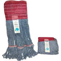 Wide-Band Mop Head, Antimicrobial/Floor Finishing/Specialty, Cotton/Rayon/Synthetic, Loop Style Industrial Sales