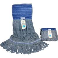 Wide-Band Mop Head, Antimicrobial/Floor Finishing/Specialty, Cotton/Rayon/Synthetic, Loop Style Industrial Sales
