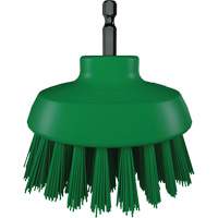 HyDrive Round Drill Brush, Extra Stiff Bristles, 3-1/10" Long, Green Industrial Sales