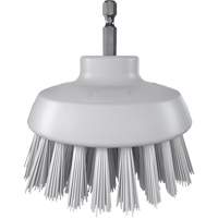 HyDrive Round Drill Brush, Extra Stiff Bristles, 3-1/10" Long, White Industrial Sales