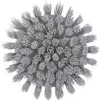 HyDrive Round Drill Brush, Extra Stiff Bristles, 3-1/10" Long, White Industrial Sales