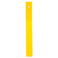 Rail Post, Steel, 10-3/4" L x 24" H, Yellow Industrial Sales