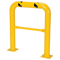 Garde-corps &agrave; profil &eacute;lev&eacute; pour machines, 3' la x 3,5' h, Jaune Industrial Sales