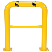 Garde-corps &agrave; profil &eacute;lev&eacute; pour machines, 3' la x 3,5' h, Jaune Industrial Sales