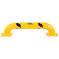 Garde-corps &agrave; profil bas pour rayonnages, 3' la x 0,75' h, Jaune Industrial Sales