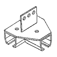 Support de montage sur poutre pour murs-rideaux Industrial Sales