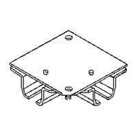 Raccord pour joint d'angle de 90° pour murs-rideaux mont&eacute;s au plafond Industrial Sales