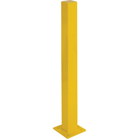 Heavy-Duty Bollards, Steel, 48" H x 4" W, Yellow Industrial Sales