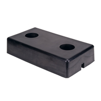 Molded Dock Bumpers, Rubber, 18" W x 4" D x 10" H Industrial Sales