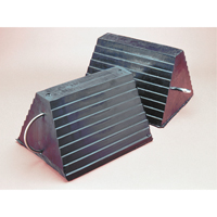 Cale de roue, 9" x 8" x 6", Noir Industrial Sales