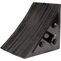 Wheel Chock, 8" x 8" x 8", Black Industrial Sales