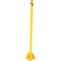 Butoirs repliables, Acier, 42" h x 1-3/4" la, Jaune Industrial Sales