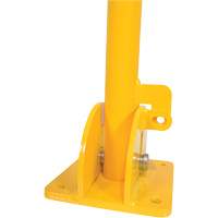 Butoirs repliables, Acier, 42" h x 1-3/4" la, Jaune Industrial Sales