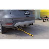Butoirs repliables, Acier, 42" h x 1-3/4" la, Jaune Industrial Sales