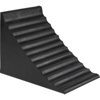 Wheel Chock, 9-7/8" x 7-1/8" x 7-1/2", Black Industrial Sales